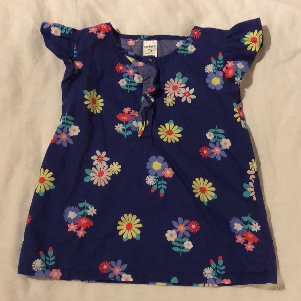 Carters floral capped sleeve Blouse